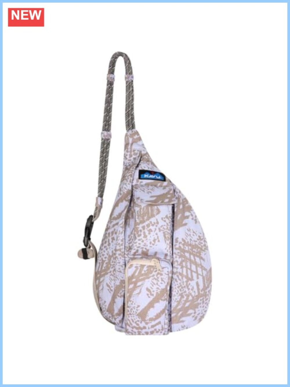 KAVU Mini Rope Bag Cotton Crossbody Sling Adjustable Rope Strap